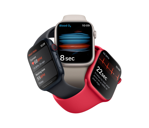 Apple Watch 8 45/Silver Steel/White Sport LTE - 1071000 - zdjęcie 5